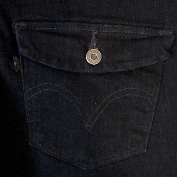 Levi’s Mid Rise Skinny Dark Blue Denim Size 6M - Picture 3 of 7